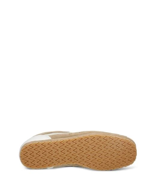 COPENHAGEN White Leather Panelled Sneakers