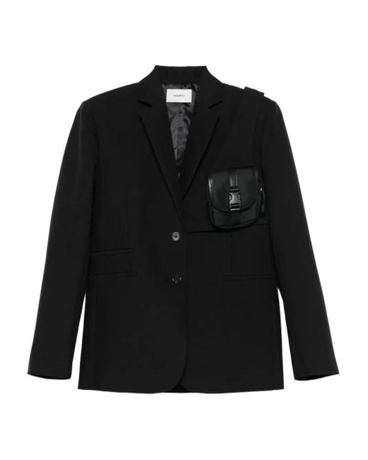 Coperni Black Single-Breasted Blazer