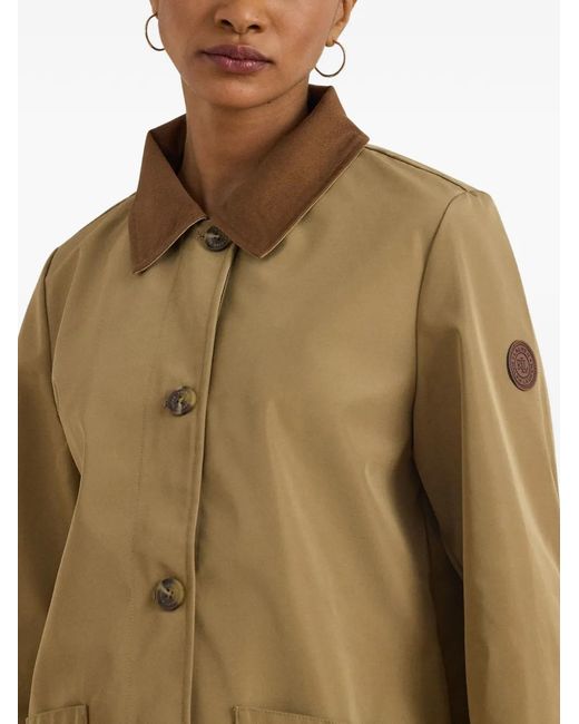 Ralph Lauren Natural Buttoned Barn Coat