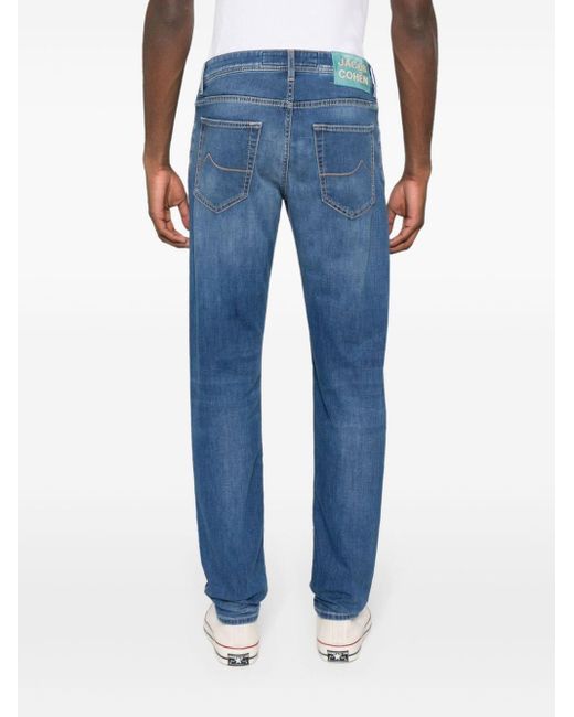 Jacob Cohen Straight Jeans in het Blue voor heren