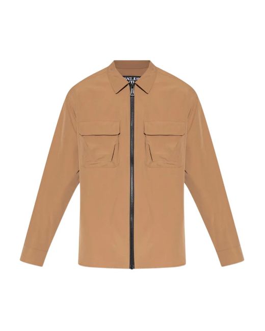 Sobrecamisa con cremallera Versace Jeans Couture de hombre de color Natural
