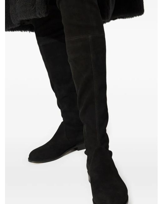 Stuart Weitzman Black Lowland Over-The-Knee Boots