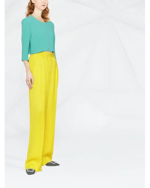 Patrizia Pepe Green Cropped Three-Quarter Jacket