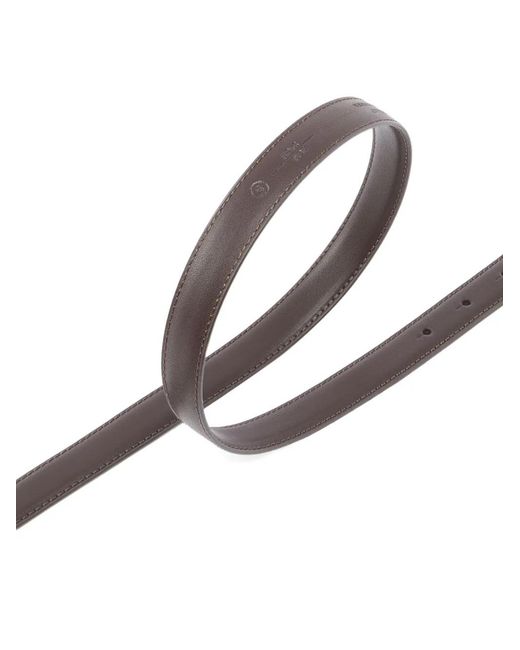 Pinko White Bird-Buckle Leather Belt