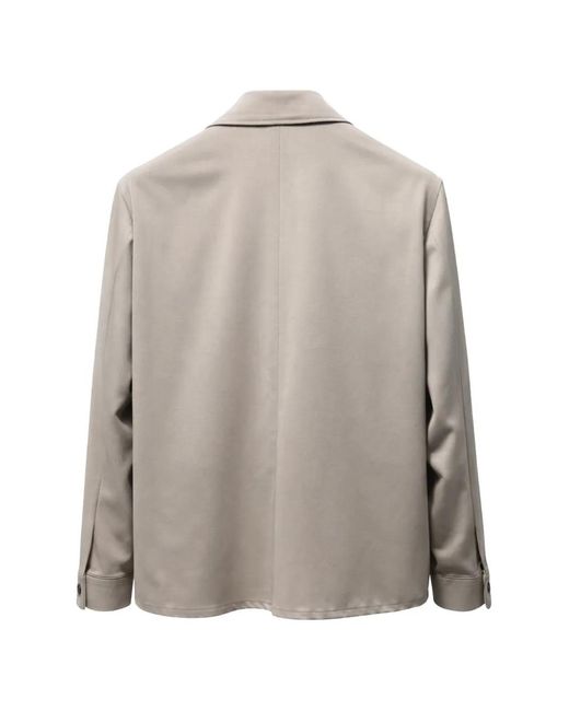 Franzese Collection Natural Chest-Pockets Button-Down Jacket for men