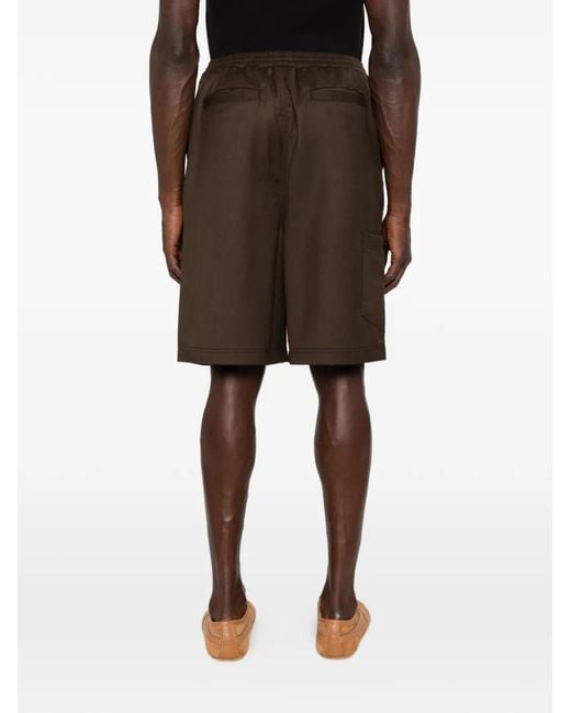 Etudes Studio Brown Elasticated Drawstring Shorts
