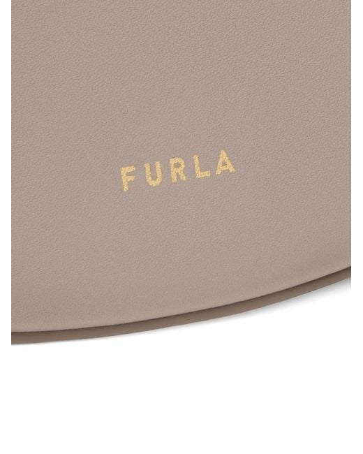 Furla White Kleine Moonstone Schultertasche