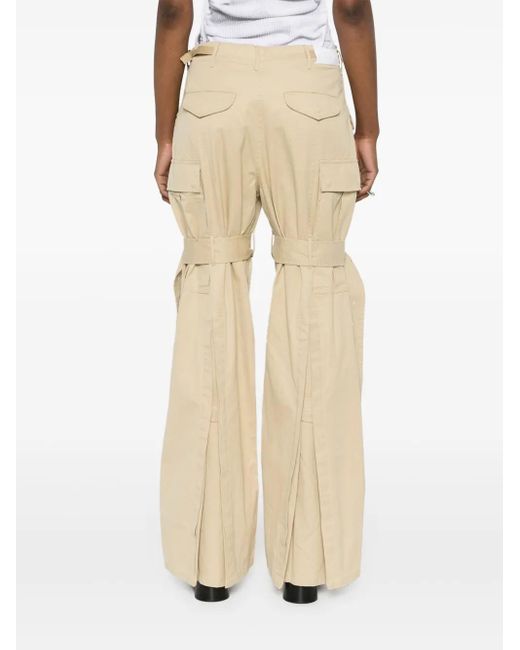 R13 Natural Cargohose Mit Weitem Bein
