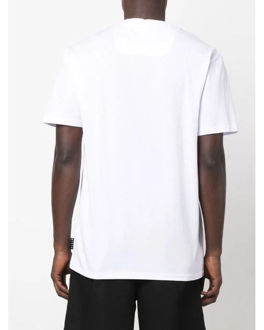 Philipp Plein White Chest Logo-Print Detail T-Shirt for men