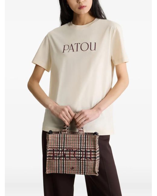 Patou Natural T-Shirt Mit Logo-Print