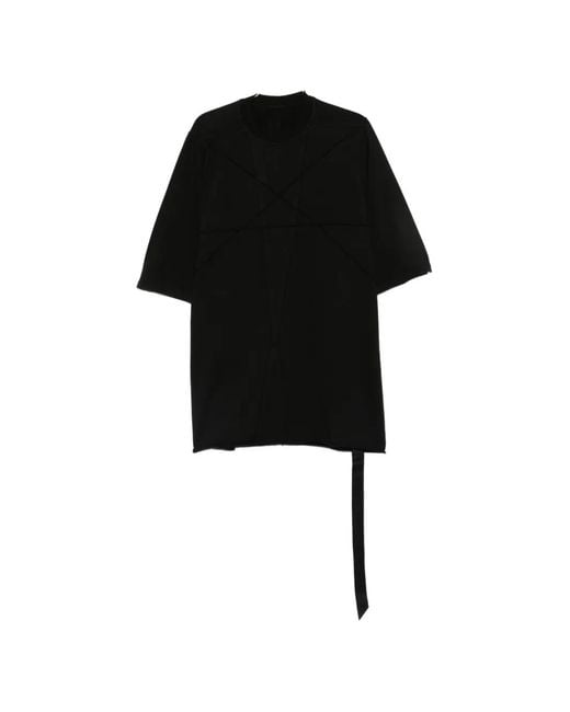 Rick Owens Black Jumbo Round-Neck T-Shirt for men
