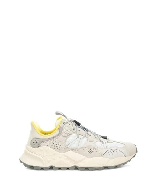 Flower Mountain White Tiger Hill Low-Top Sneakers