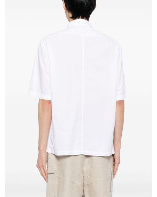 Barena White Nodola Hoc Stone Cotton Shirt for men