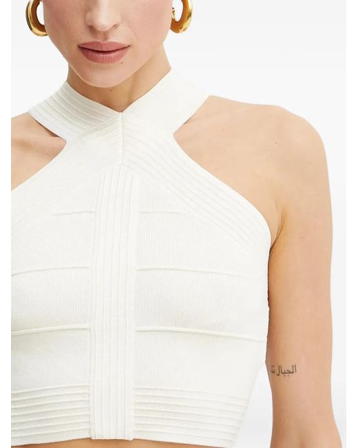 Guess Black Staci Halterneck Knitted Top