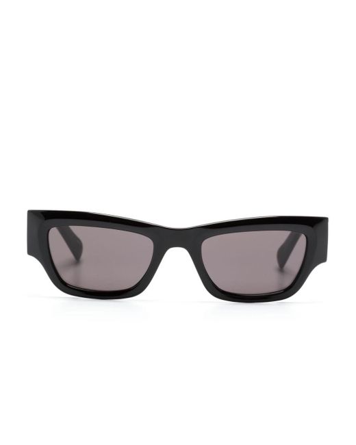 Karl Lagerfeld Gray Kl Monogram Rectangle-frame Sunglasses for men