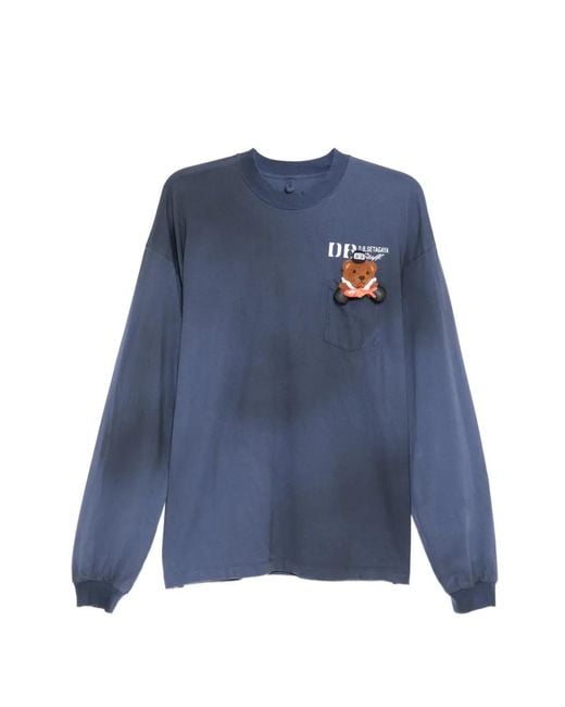Doublet Workwear Bear T-Shirt in Blue for Men | Lyst