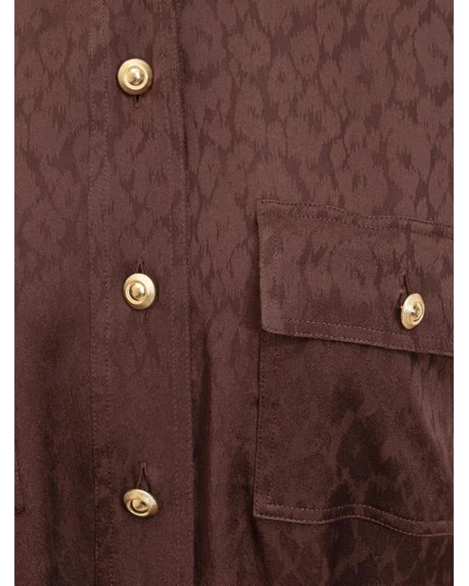 Tom Ford ベルテッド シャツドレス Brown