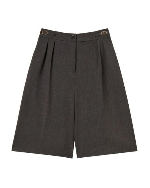 Twinset ロゴ ショートパンツ Gray