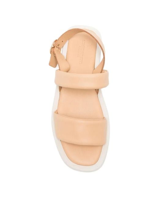 SERGIO MORETTI FIRENZE Natural Padded-Strap Buckle-Fastening Sandals