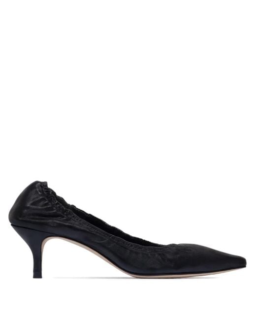 55 Ruched Leather Pumps main image 0