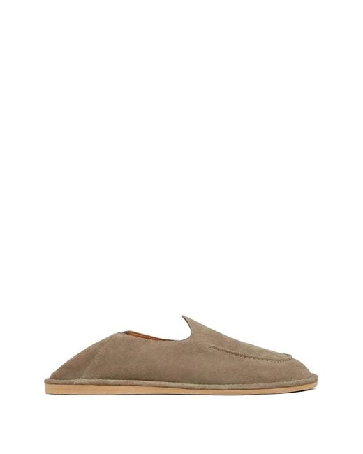Naked Wolfe Gray Reef Suede Slip-On Loafers for men
