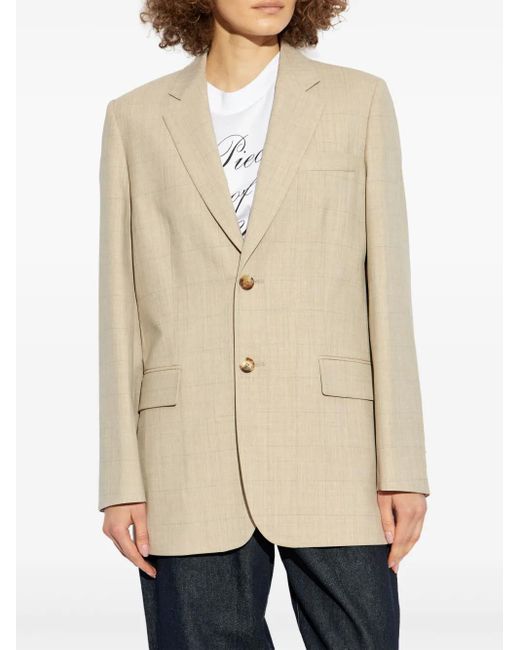 Moschino Natural Virgin-Wool Blazer