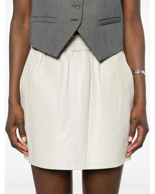 Arma Natural Mare Leather Skirt