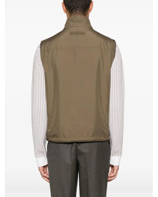 Zegna Green Reversible Gilet for men