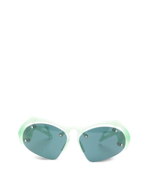 Paloceras Green Nexoris Geometric-Frame Sunglasses