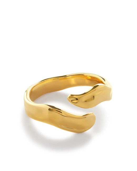 Monica Vinader Metallic Offener The Wave Ring