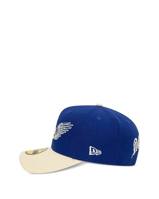 KTZ Blue La Dodgers Mlb Team Winged Cap for men