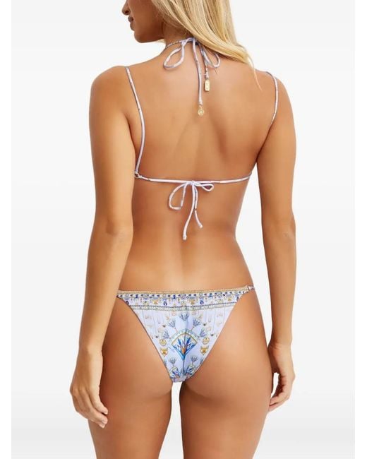 Camilla White Patterned Embellished Swimsuit