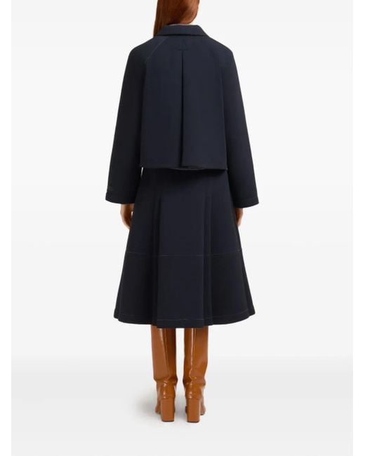 Marni Black Cropped Button-Up Jacket