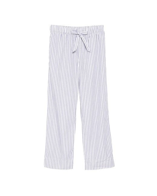 Tekla White Poplin Pants for men
