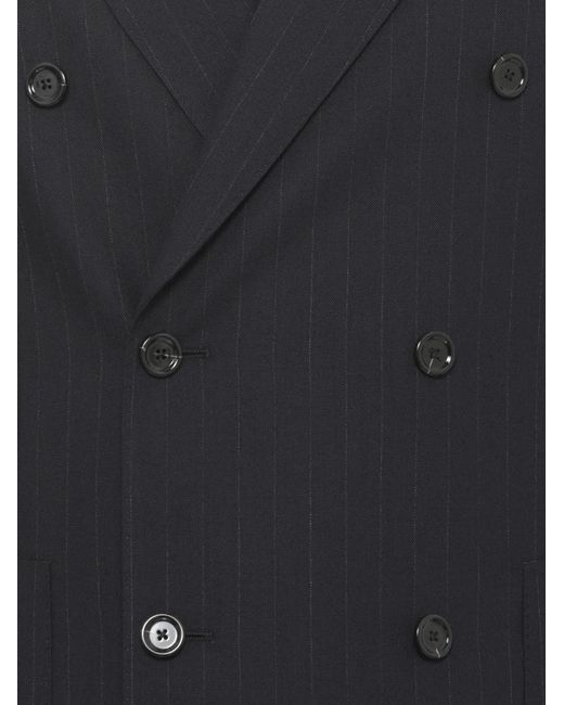 Lardini Blue Pinstripe Double-Breasted Suit for men