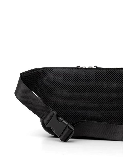 ARMANI EXCHANGE Black Pebbled-Effect Belt Bag