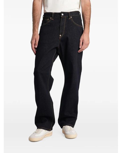 Evisu Black Jean À Imprimé Mouette for men