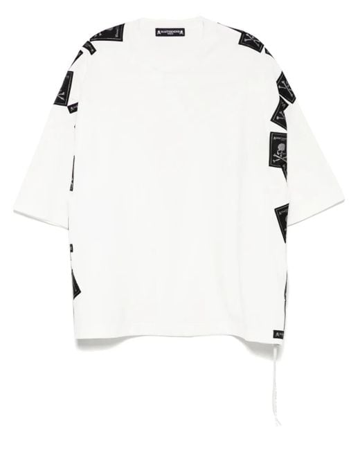 MASTERMIND WORLD White Logo-Patch T-Shirt for men