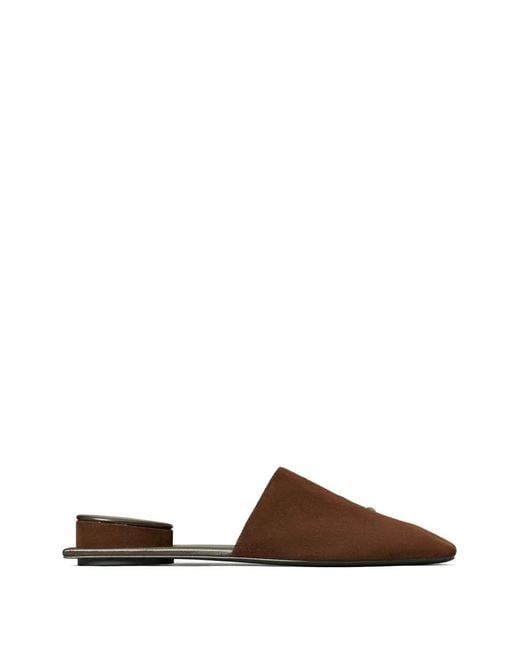 Tory Burch Brown Pierced Mules