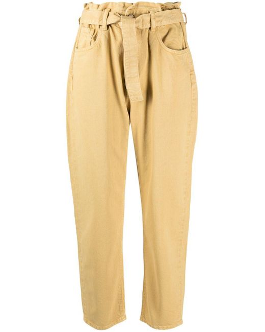Pantalon Jalia à taille haute Ba&sh en coloris Jaune | Lyst