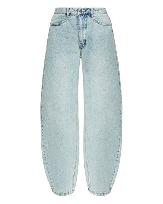 Gestuz Blue Jeans Mit Logo-Patch