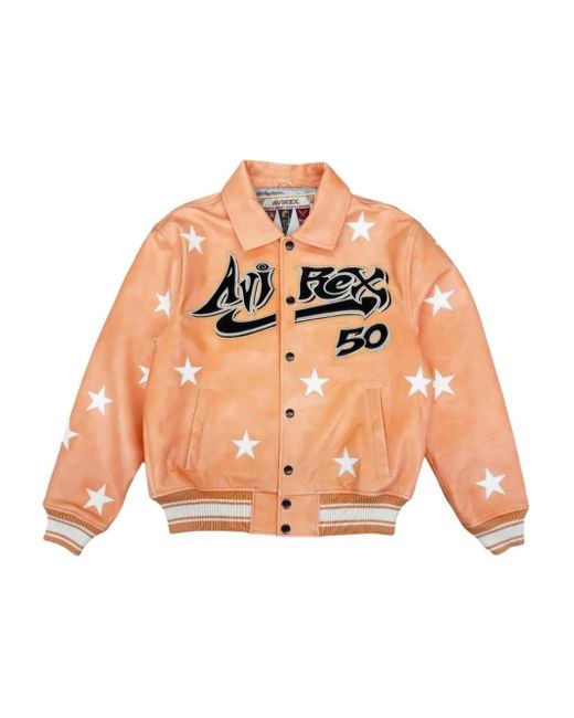 HELLSTAR Pink Avirex All Star Jacket for men