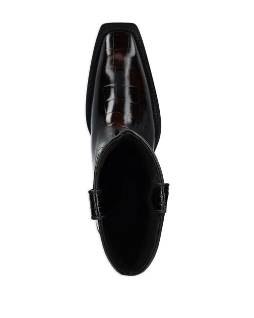 Martine Rose Black Leather Boots