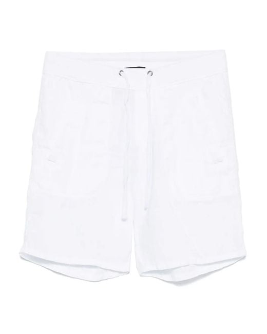 James Perse White Linen Shorts