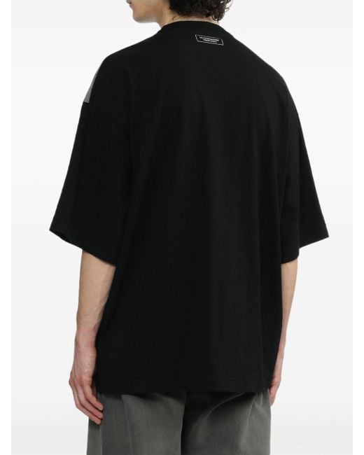 Undercover Katoenen T-shirt Met Print in het Black voor heren