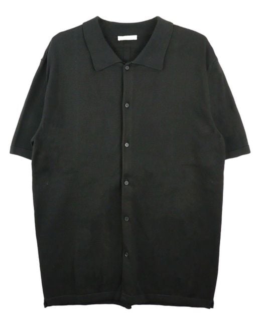 The Row Mael Overhemd Met Korte Mouwen in het Black voor heren