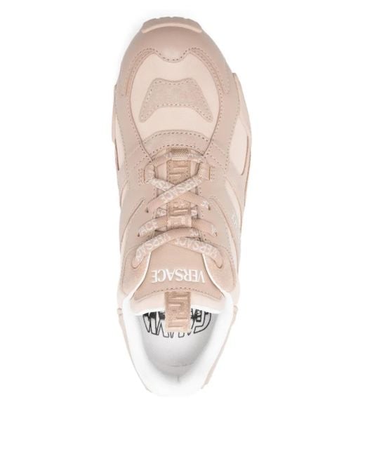 Versace Pink Galaxia Lace-Up Sneakers
