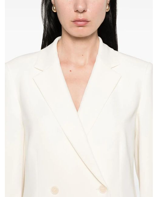 Theory White Double-Breasted Blazer