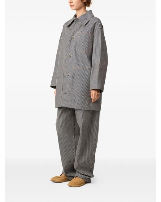 AMI Gray Cotton Worker Jacket