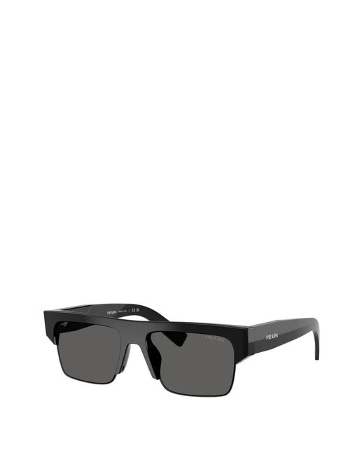 Prada Gray Lunettes De Soleil À Monture Carrée